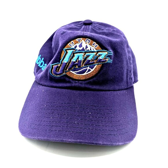 Men's Mitchell & Ness Purple NBA Utah Jazz Team Ground HWC Adjustable Strap - Picture 1 of 6